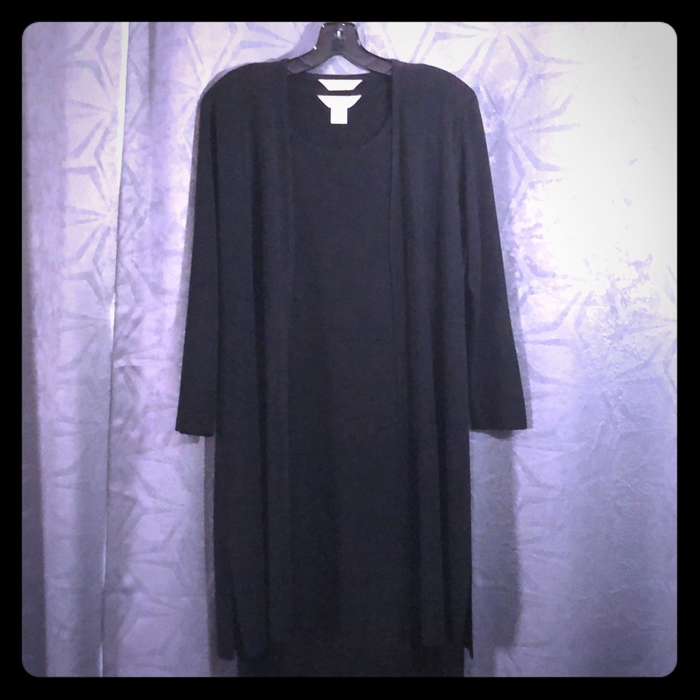 Black dress with jacket set